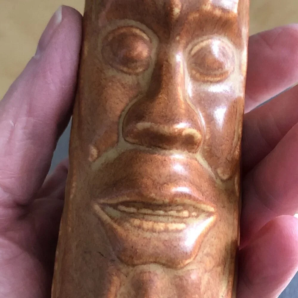 Chiki Tiki Brown Ceramic Tumbler Glass Mug Barware 4